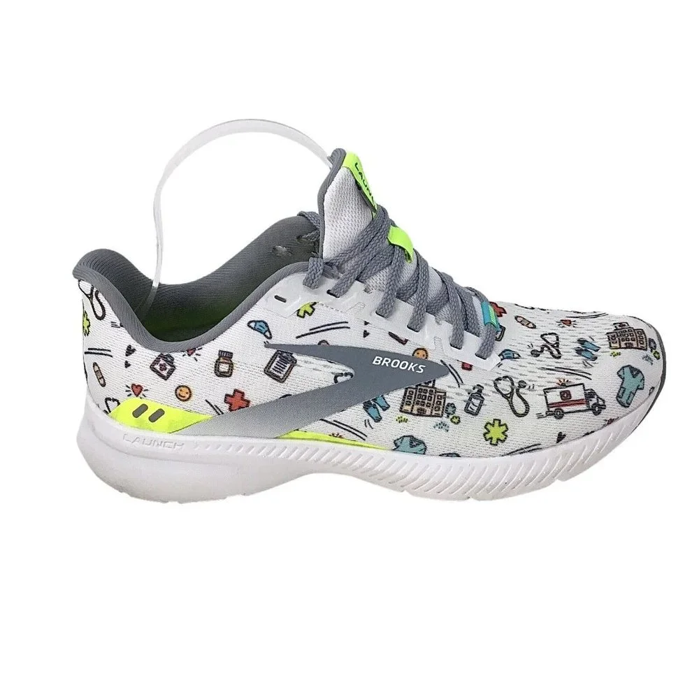 Brooks Launch 8 Sneakers Running Shoes Nurse EMS Medical Women's Size 9 DNA - Picture 5 of 12